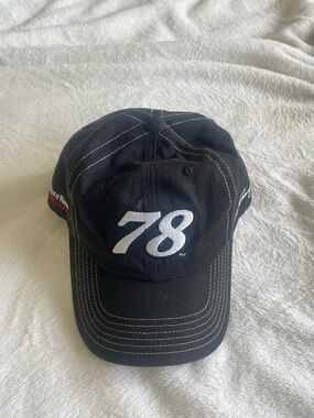 Vintage NASCAR Black '78' Cap with White Stitching